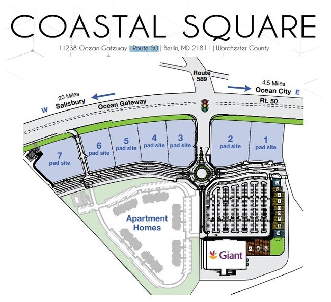 More details for 11238 Ocean| Route 50 Gtwy, Berlin, MD - Land for Lease